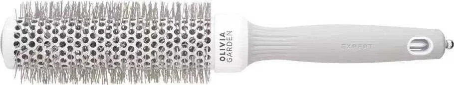 Plaukų šepetys džiovinimui Olivia Garden Expert Blowout Speed Wavy Bristles Baltas&Pilkas 35 mm