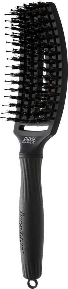 Olivia Garden Fingerbrush Board y Nylon Medium Juodas 1 U