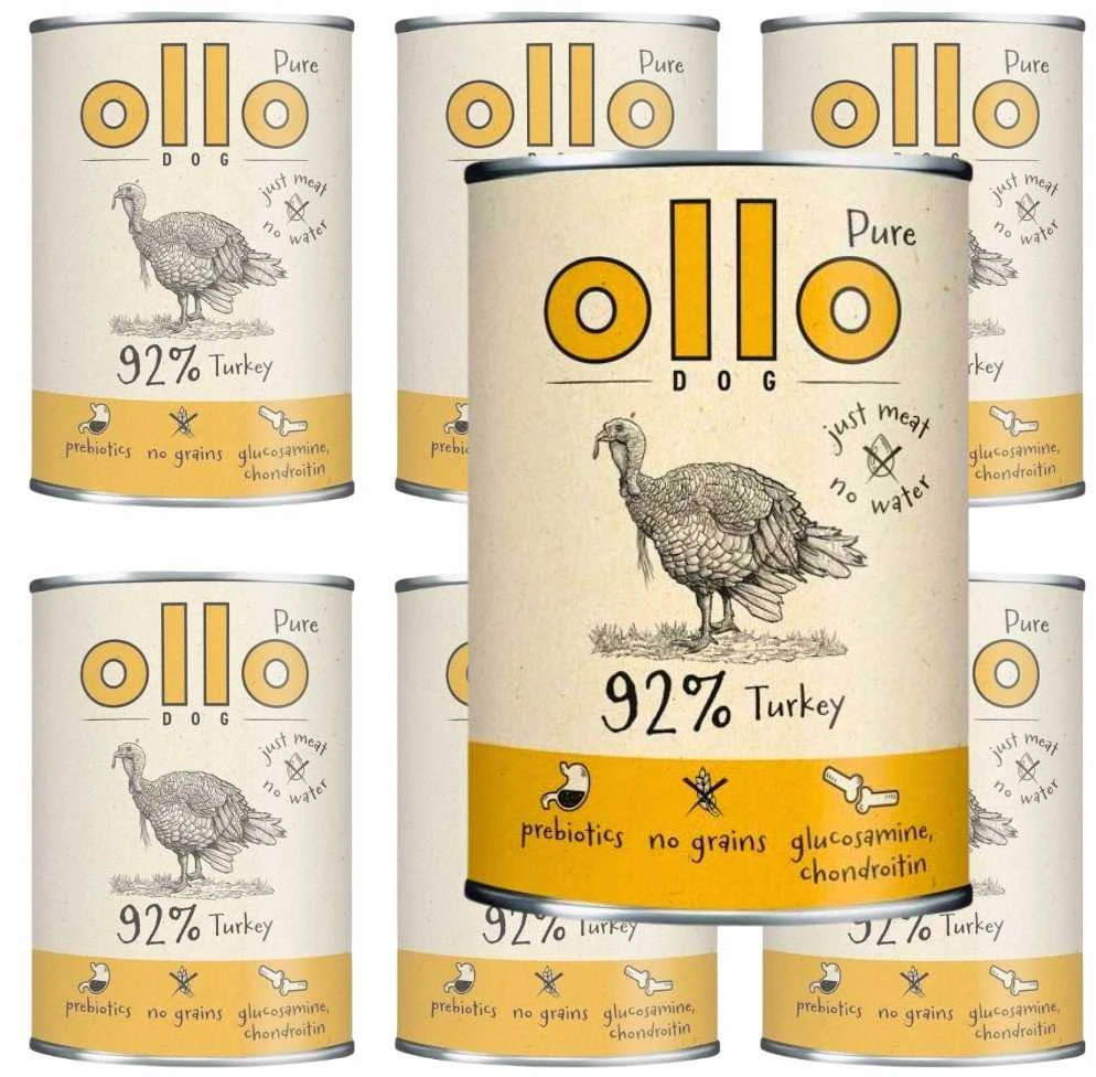 OLLO Pure kalakutiena - wet dog food - 850g