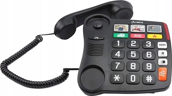 Olympia Olympia 4500 fiksuotojo ryšio telefonas Analoginis telefonas Juoda, balta