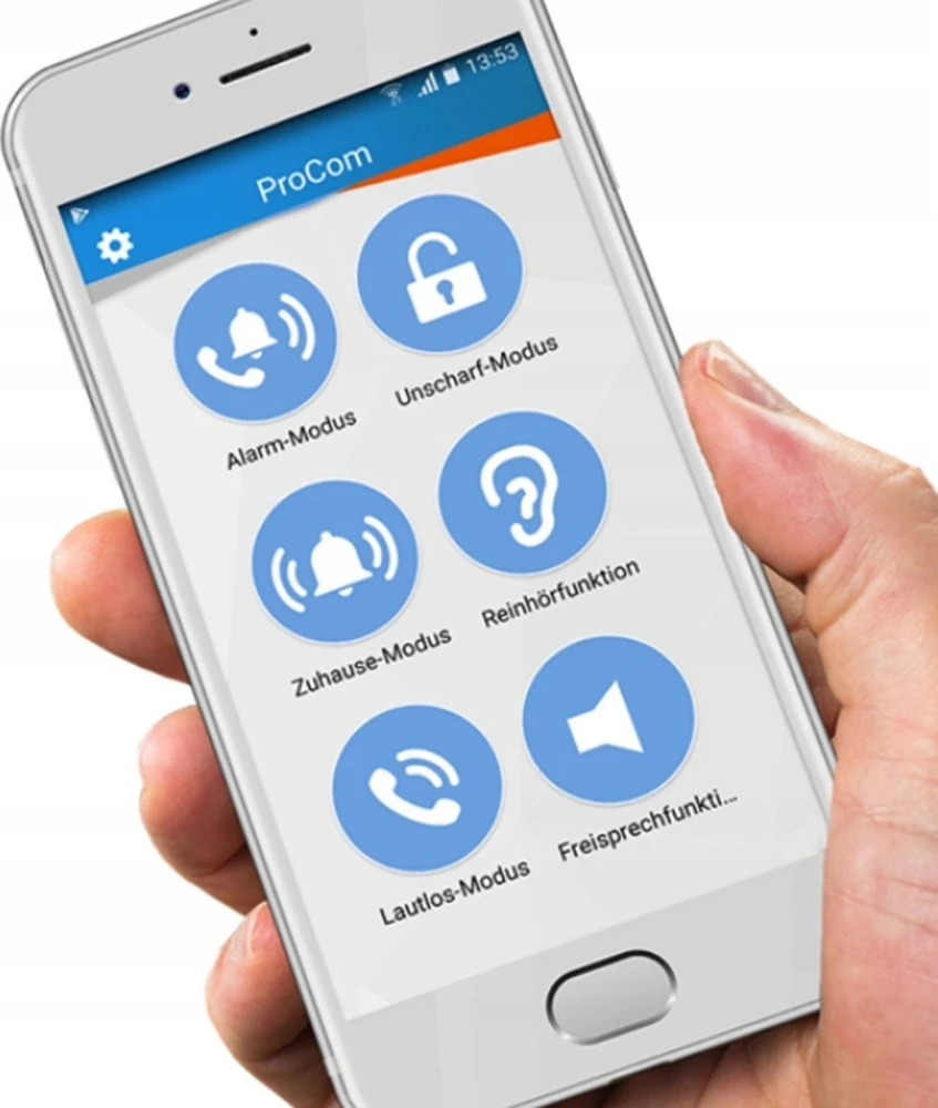 Olympia Protect 9761 – belaidis ryšys – telefono linija – 800 900 1800 1900 MHz – 90 dB – 868 MHz – 35 m