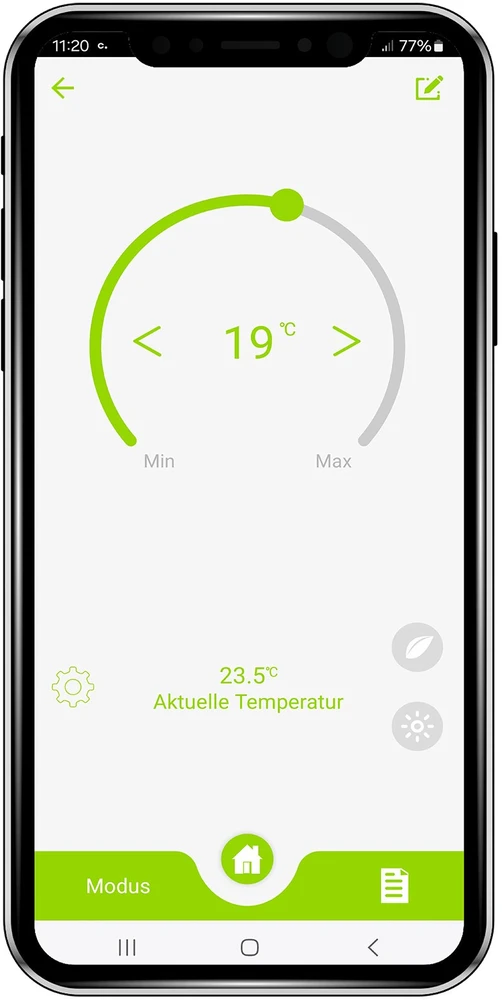 Olympia Termostat grzejnikowy HAT 02Y Smart WiFi balta