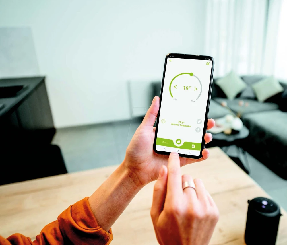 Olympia Termostat grzejnikowy HAT 02Y Smart WiFi balta