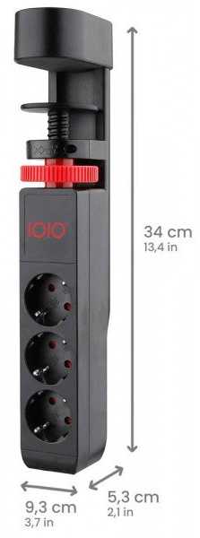 Olympia Olympia Tischkanten-Steckdosenleiste IOIO SL 3000, juodas