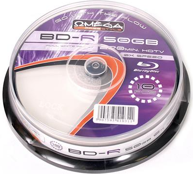 Omega BD-R 50 GB 6x 10 vnt (41031)