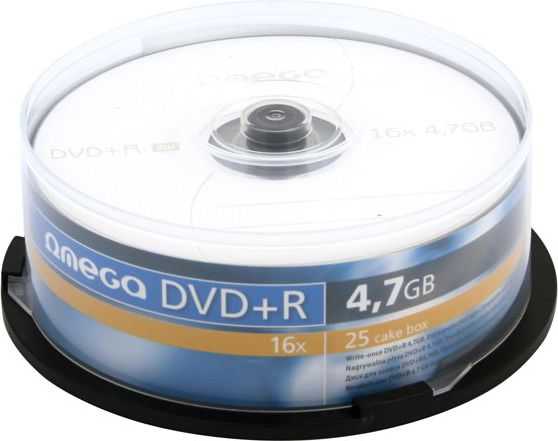 Omega DVD+R 4.7GB 16x 25vnt velenas