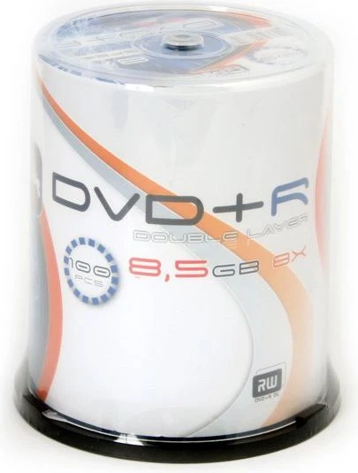 Omega DVD + R DL 8,5 GB 8x100 vienetų (40871)