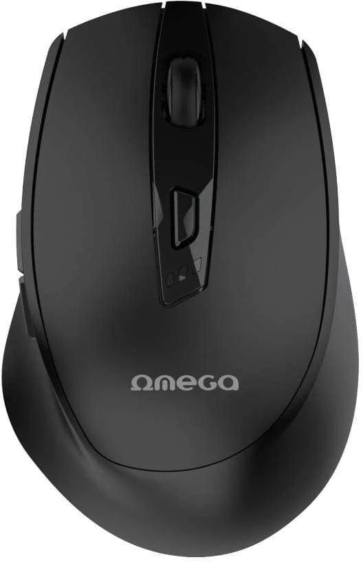 Pelė OMEGA OMC529RWB belaidė (RECHARGEABLE USB-C) juodos spalvos
