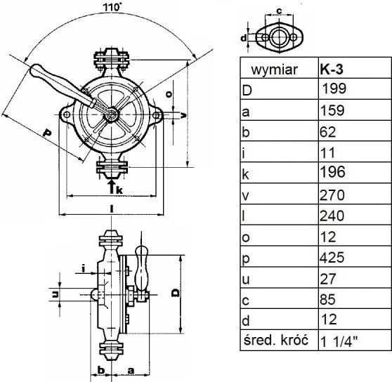 „Omnigena“ rankinis siurblys KN-3 33 l/min (OM-POM KN-3)