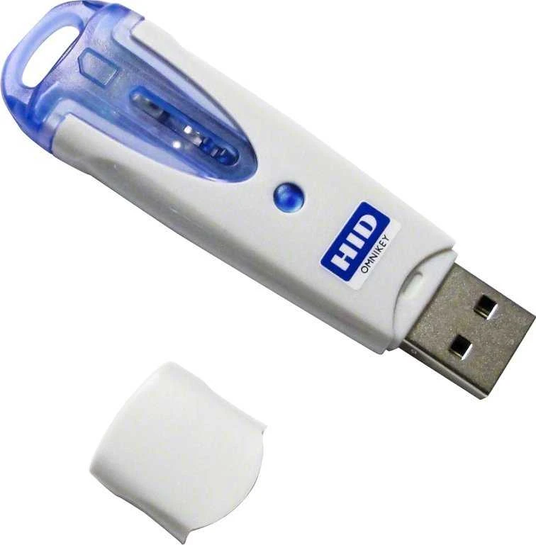 Omnikey 6121 USB kortelių skaitytuvas su dangteliu