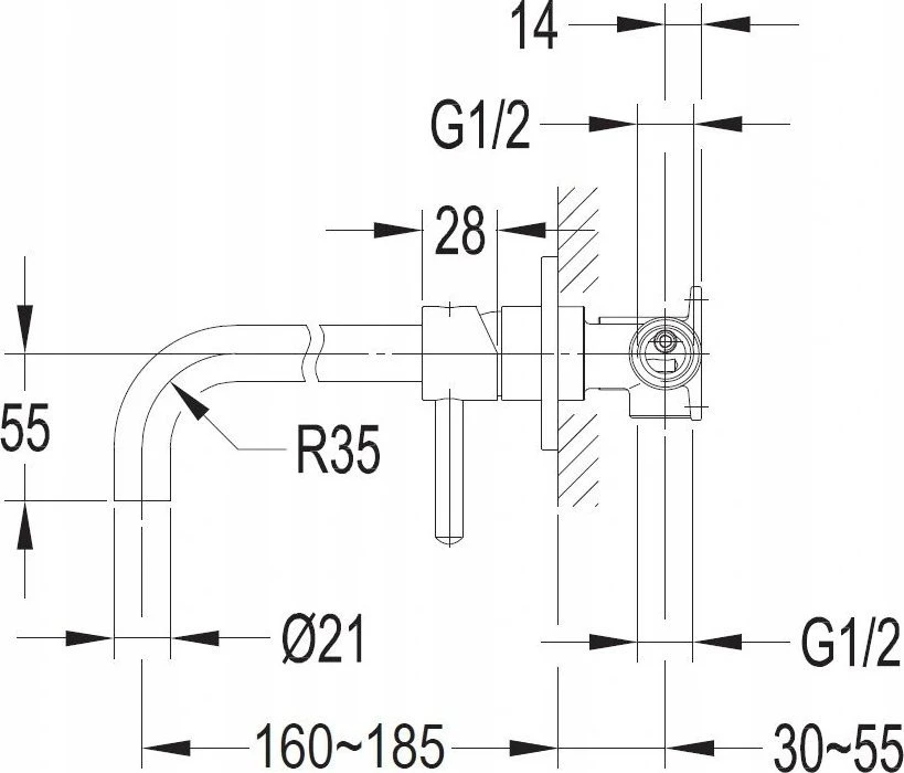 Maišytuvas Omnires Y1215HCR