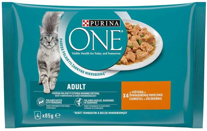Šlapias kačių maistas One, 0.34 kg, 4 vnt.