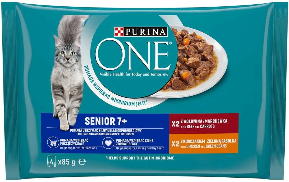 ONE ĖDAL KONS KATĖMS SENIOR SU JAUT 4X85G