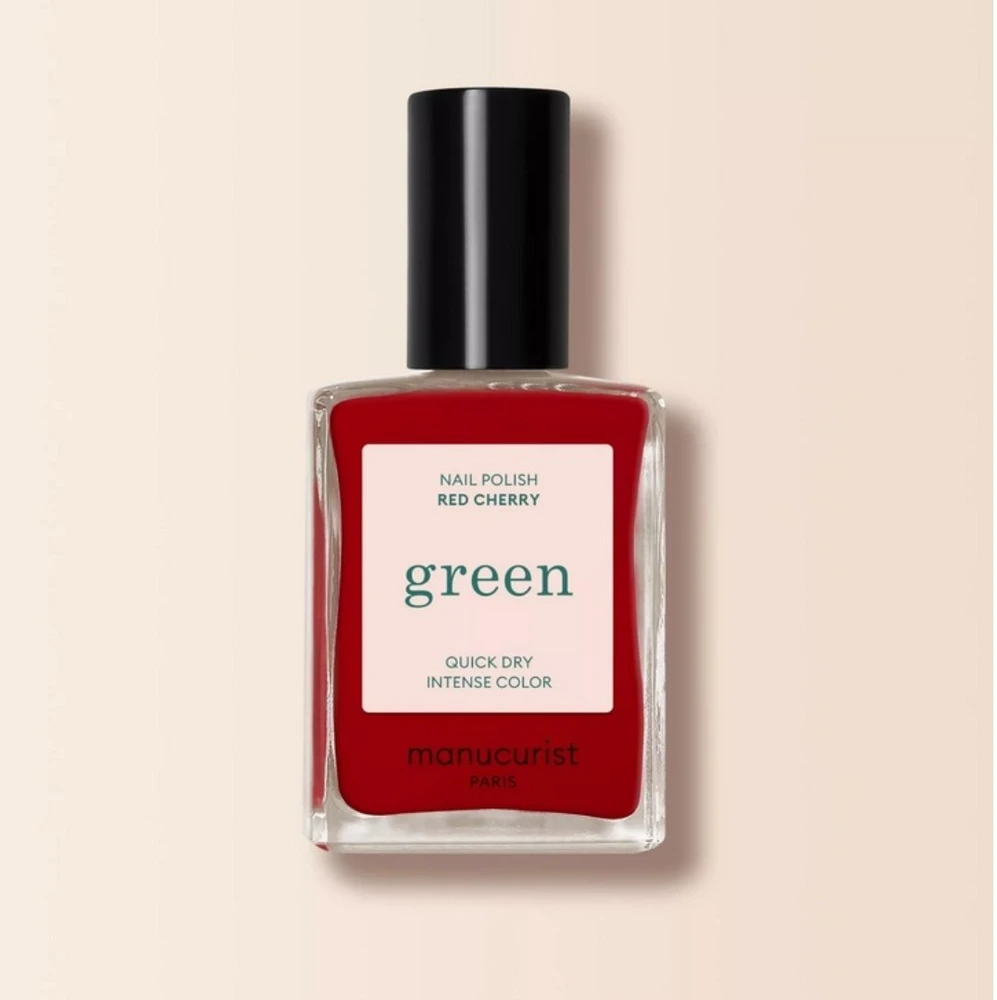 Manucurist Žalias Nagų lakas lakier do paznokci Raudona Cherry 15ml