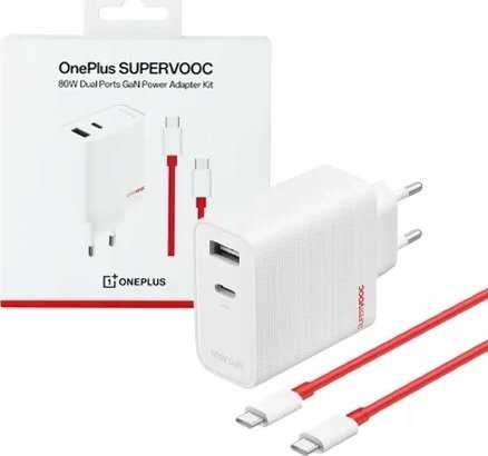 OnePlus SUPERVOOC 80W OnePlus 80W maitinimo adapteris (USB-A, USB-C)