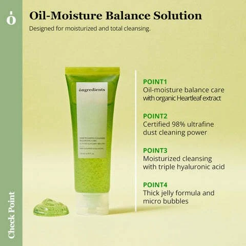 Ongredients Deep Foaming Valiklis Cleansing & Purifying Cleansing Foam, 120 ml