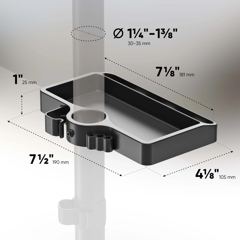 Laikiklis DESK MOUNT ACC ORGANIZER/Juodas A35-B ONKRON