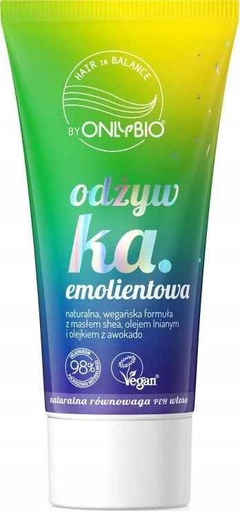 Only Bio OnlyBio Hair Balance Emollient Sviestmedžių aliejumi Hair Conditioner Minkštinantis ir glotninantis, 50 ml