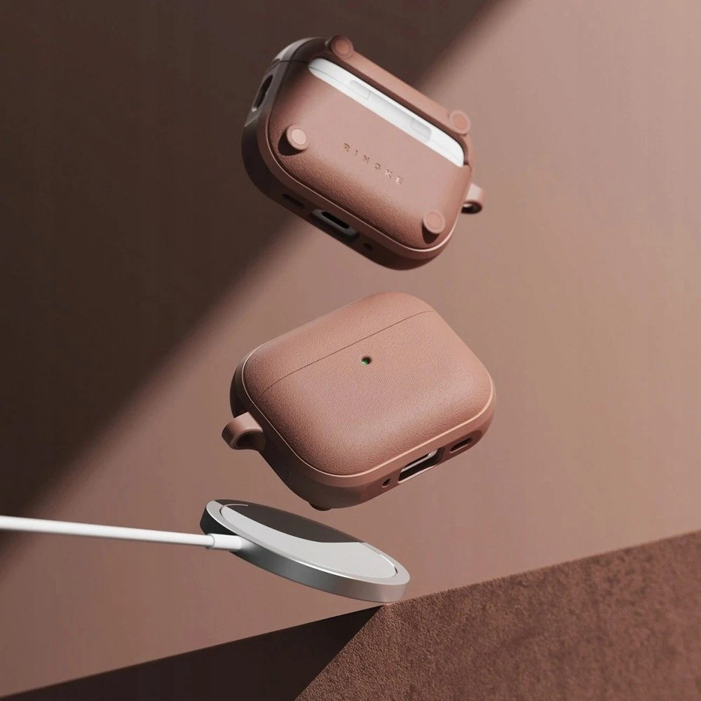 „Ringke AirPods Pro 3“ dėklas, magnetinis, onikso spalvos, koralų spalvos