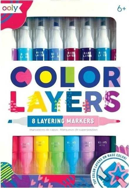 Ooly Dvipusiai žymekliai „Color Layers“, 8 vnt.