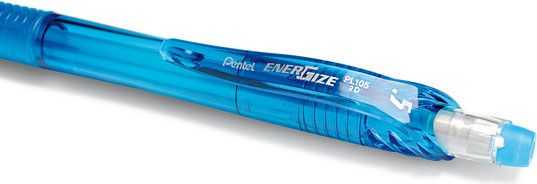 Pentel EnerGize-X, mėlynas, plastikas, juodas, HB, apvalus, 84 %