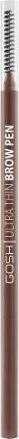 Gosh Ultra Thin Eyebrow Kreminis Pieštukas & 2-In-1 002 Pilkas Brown 0.09 g