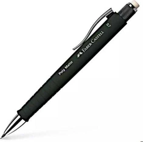 Automatinis pieštukas Faber-Castell Poly-Matic, 0.7mm, juodos spalvos
