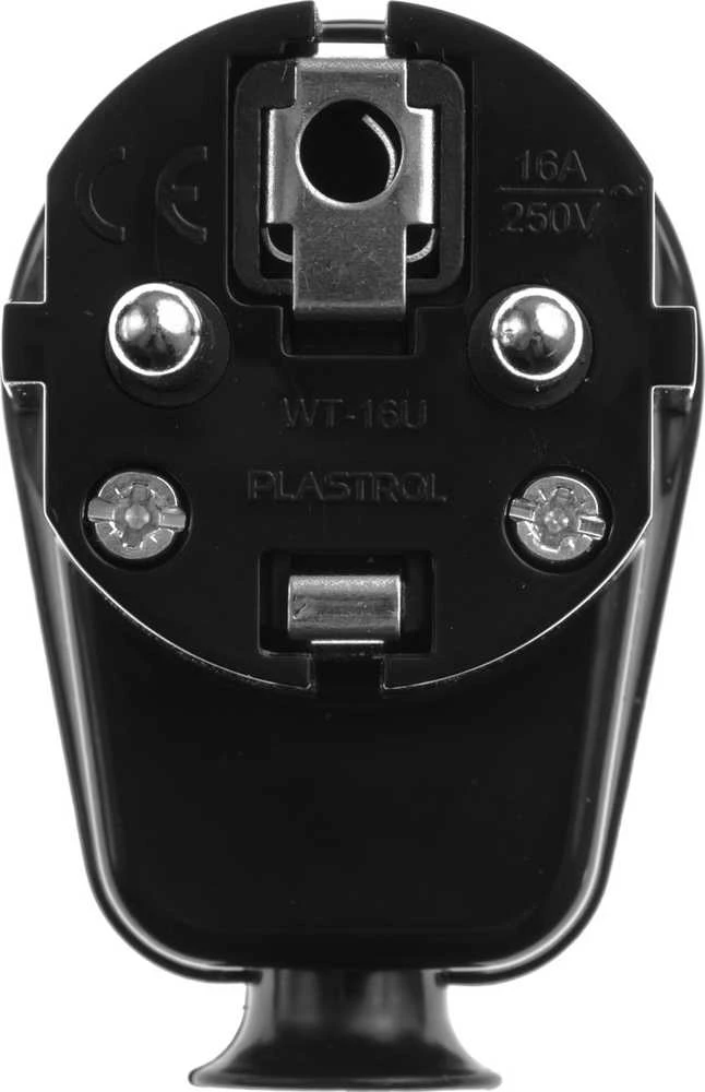 2162# Oem WT-16 kištukas - į lizdą su įžeminimu - juodas