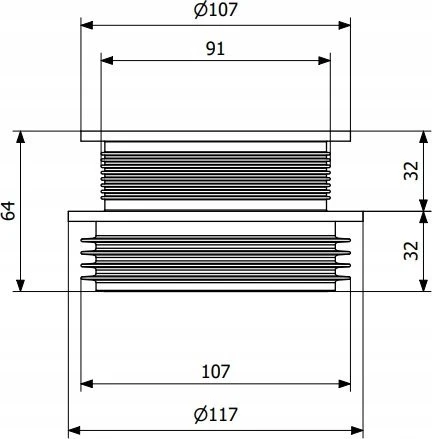 Operative OPERATYVU Reduction 100/105-90/75 Juodas 3106230 (S)