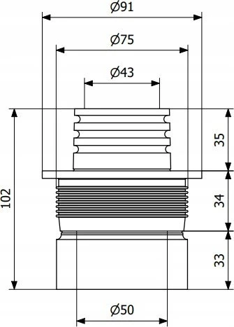 OPERATIVE Redukcja 75/70-50/40 Juoda 3106360 (S)