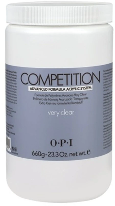 „Opi Competition“ akriliniai nagų milteliai labai skaidrūs, 660 g