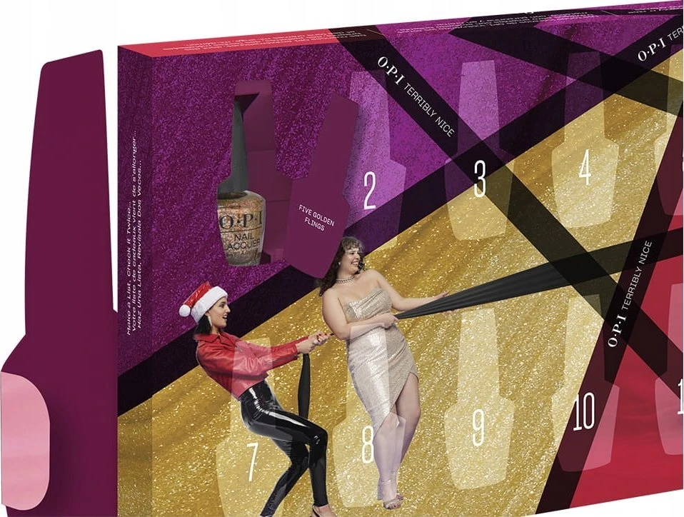 Opi Terribly Nice Makeup Advent Calendar nagų lakų advento kalendorius, 25 × 3,75 ml