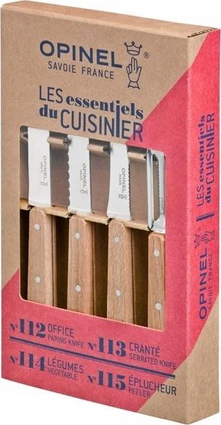 Peilių rinkinys Opinel Natural, 4 vnt. (001300)