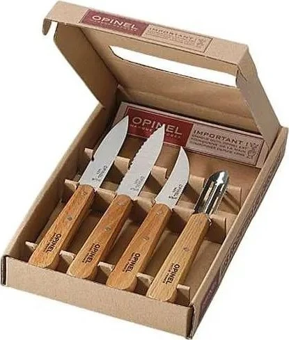 Peilių rinkinys Opinel Natural, 4 vnt. (001300)