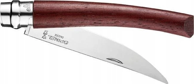 Kišeninis peilis plonais ašmenimis Opinel Nr.10 Afrikietiško koralmedžio rankena