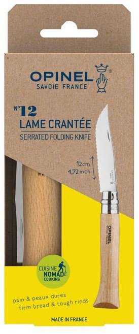 Opinel Opinel Peilis Inox Natural 12 Dantyta