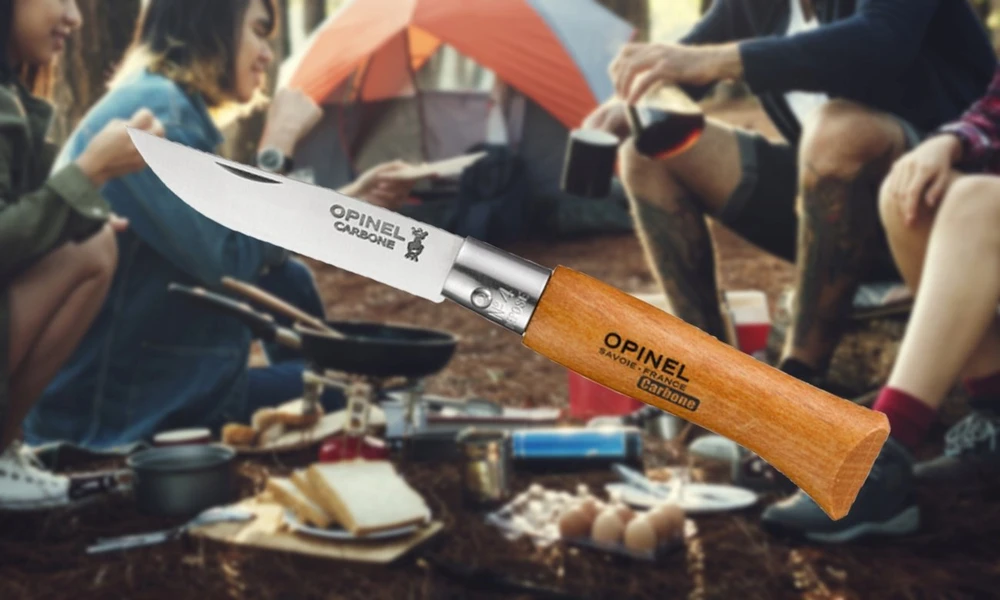 Opinel anglinio plieno peilis Nr.7 buko rankena