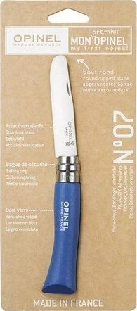 Vaikiškas peilis My first Opinel Nr.7 mėlyna rankena