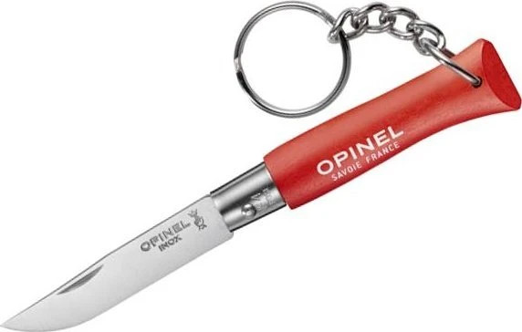 Opinel peilis Nr.4 buko rankena su pakabuku raktams
