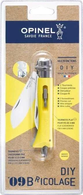 Nóż Opinel DIY geltonos spalvos 002138