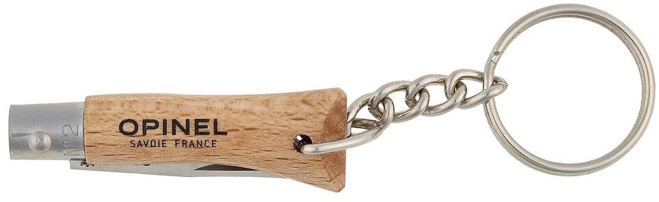 Kišeninis peilis Opinel Nr.2 Buko rankena su pakabuku raktams