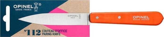 Opinel 112 skutimo peilis, oranžinis virtuvinis peilis