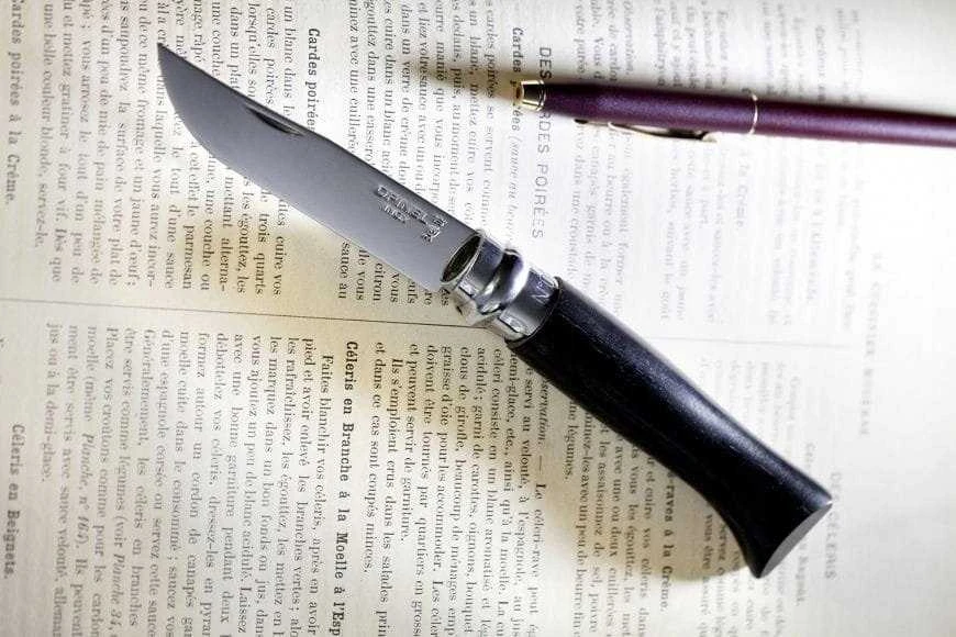 Opinel peilis Nr.8 juodmedžio rankena