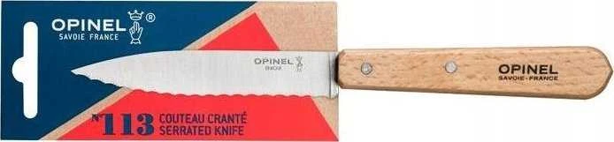 Virtuvinis peilis Opinel Serrated Nr.113 buko rankena