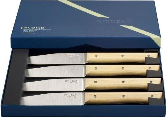 Opinel stalo peilių briaunų rinkinys iš 4 pelenų