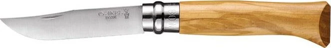 Opinel peilis Nr.8 alyvmedžio rankena dėžutėje