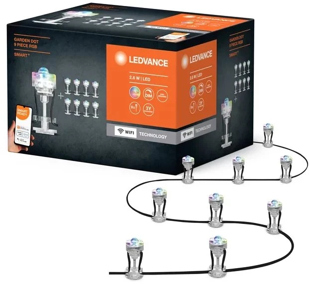 Opple 2,5W LED įleidžiami šviestuvai SMART+ WIFI GARDEN, reguliuojamos RGB spalvos