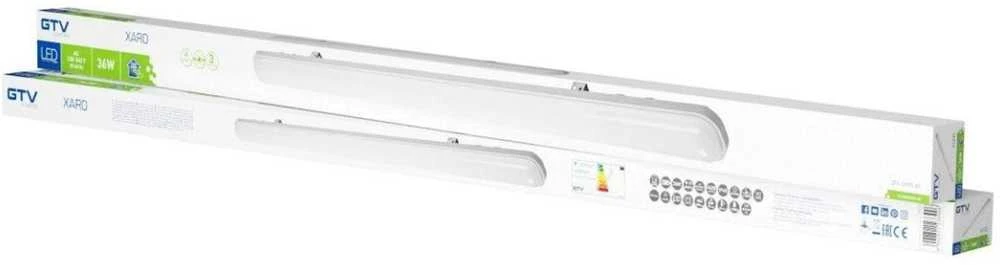 Lubinis šviestuvas 36W LED linijinis šviestuvas GTV XARO, baltas, 4000K, 120cm, IP65