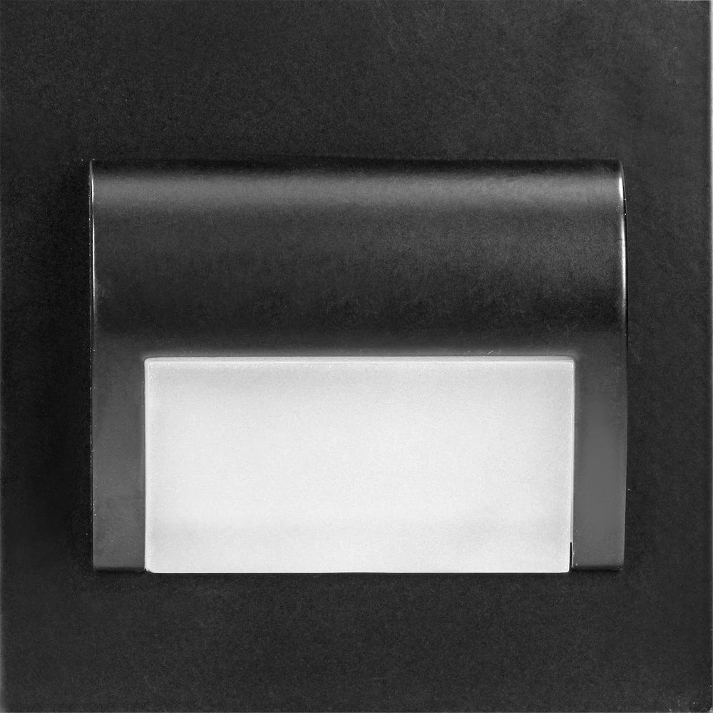 Orno DRACO LED NEW 1.5W, įleidžiamas laiptų šviestuvas, 12VDC, 30lm, 6000K, juodas, inovatyvus tvirtinimo būdas