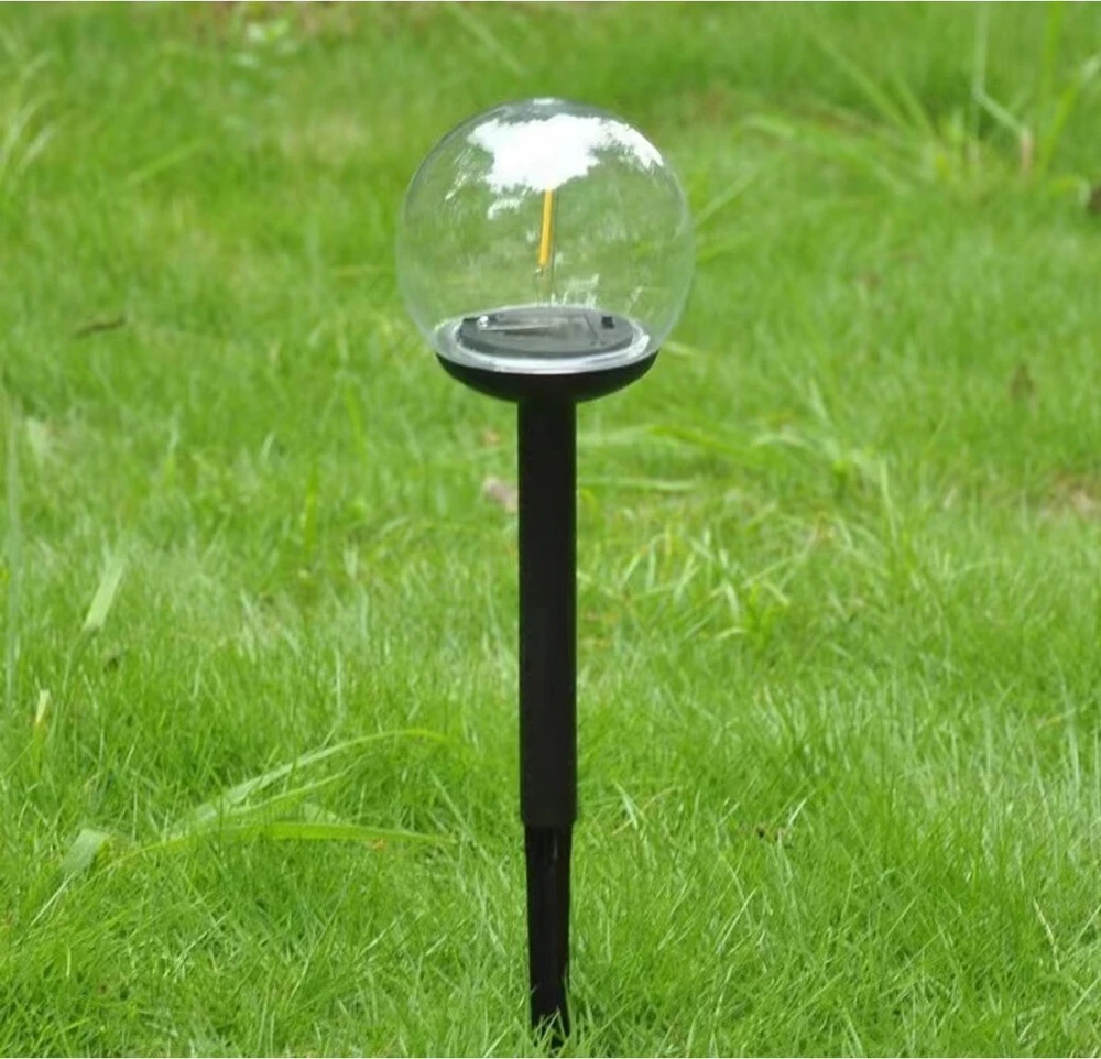 Saska Garden Saulės lempa sodo rutulinė 10x34,5 cm